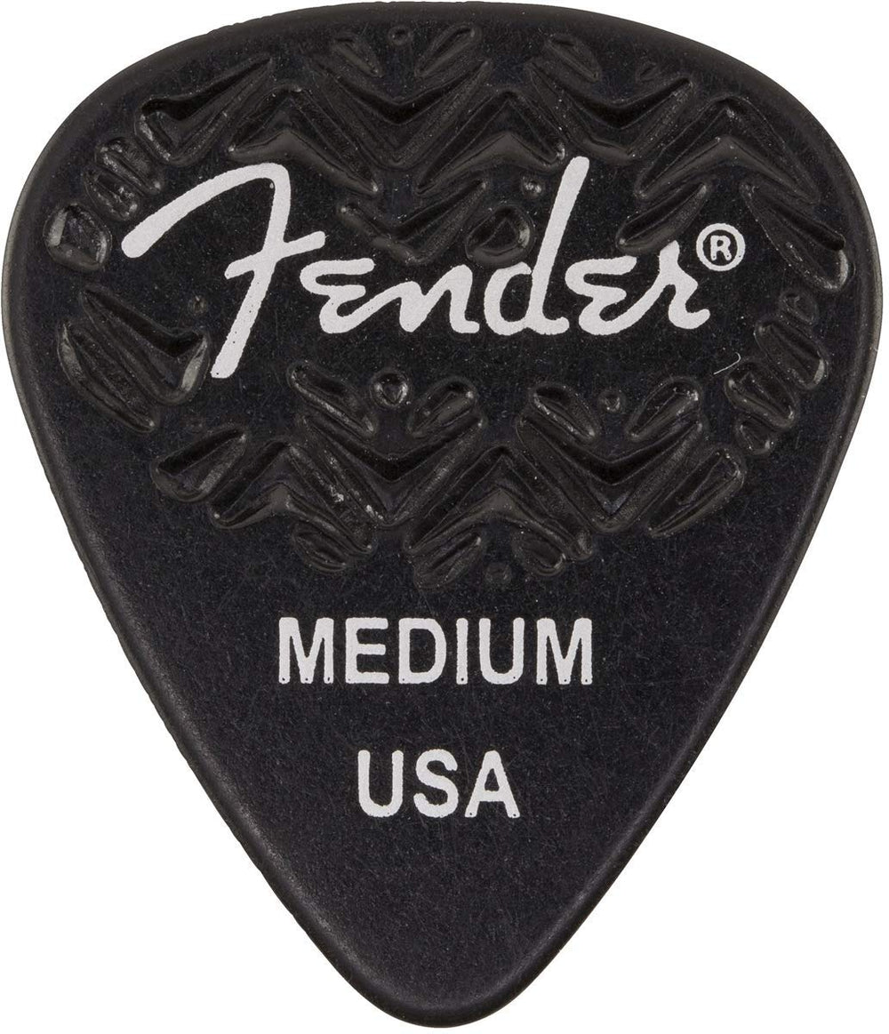 Genuine Fender Wavelength 351 Guitar Picks (6 Pack) MEDIUM, BLACK