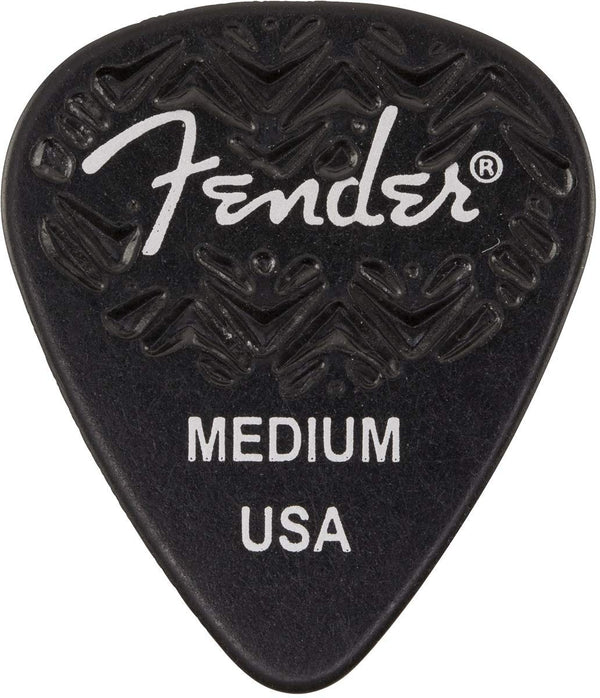Genuine Fender Wavelength 351 Guitar Picks (6 Pack) MEDIUM, BLACK