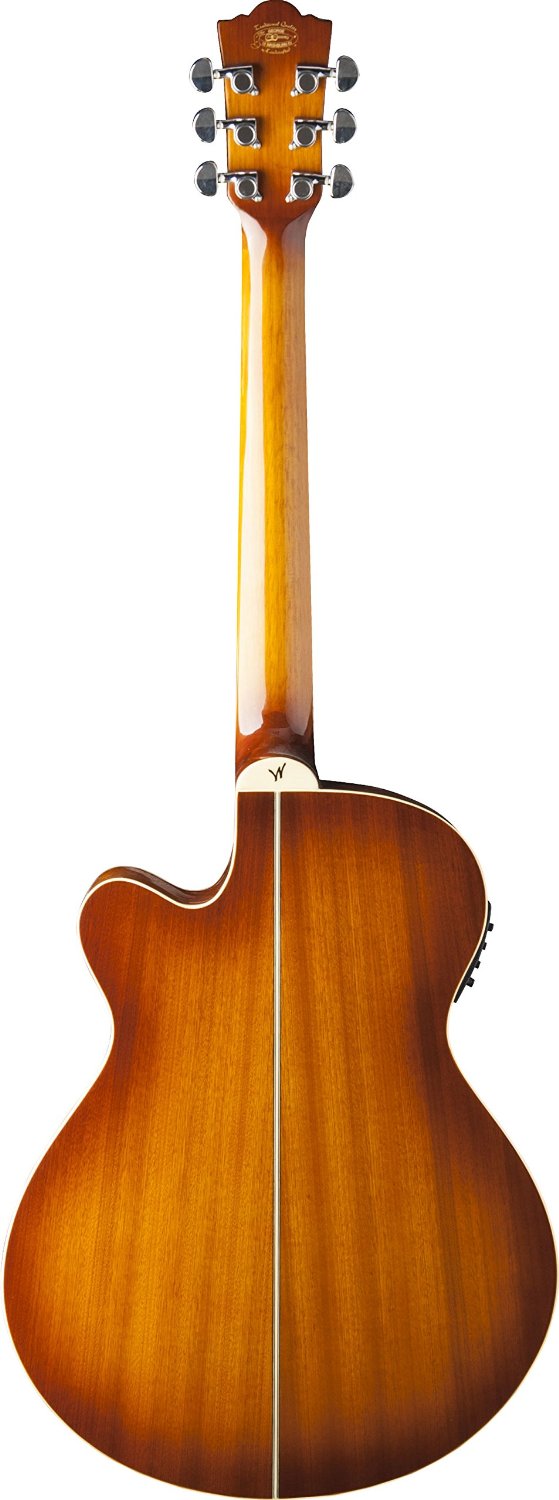 Wahsburn Festival EA15ATB Mini Jumbo Cutaway Acoustic-Electric - Ice Tea Burst