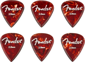 Genuine Fender Aero Acrylic Guitar Picks, 6-count, 2.0mm
