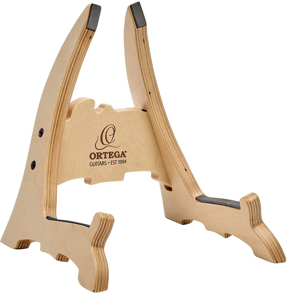 Ortega Guitars Wooden Ukulele/Uke Stand, Natural Bright