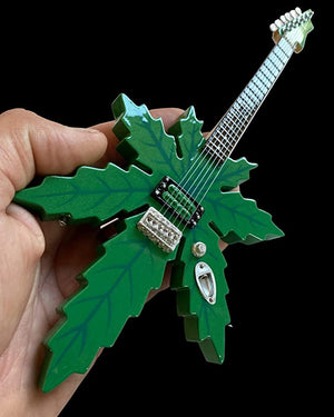 AXE HEAVEN Sweet Leaf Guitar Tommy Chong Pot Leaf Shape Miniature Guitar Gift