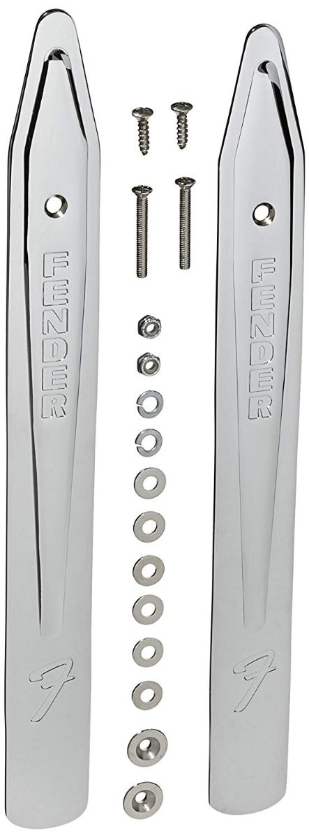 Genuine Fender® Pure Vintage 14" Small Amplifier/Amp Tilt Back Legs - Chrome