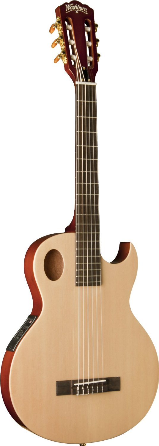 Washburn EACT42S Festival Thinline Classical Acoustic Electric Guitar - NATURAL
