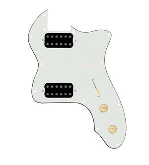 920D Custom 72 Thinline Tele Loaded Pickguard With Uncovered Smoothie Humbuckers, Aged White Knobs, and Parchment Pickguard