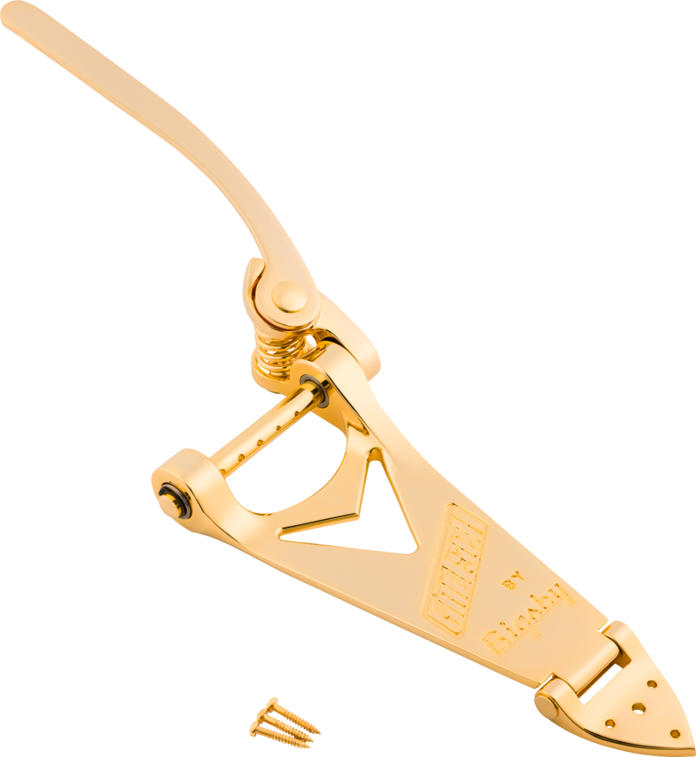 Gretsch Bigsby B6 Tailpiece, String-Thru Guitar Tremolo, Gold, 770-8012-100