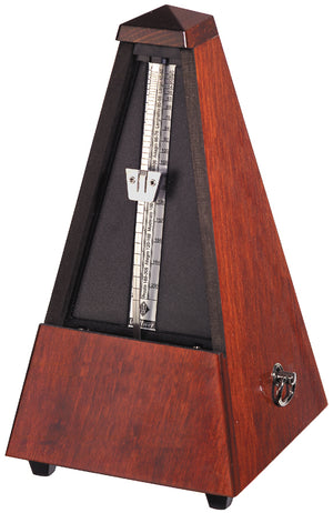 Wittner 801M Pendulum Pyramid Metronome without Bell - Mahogany Finish