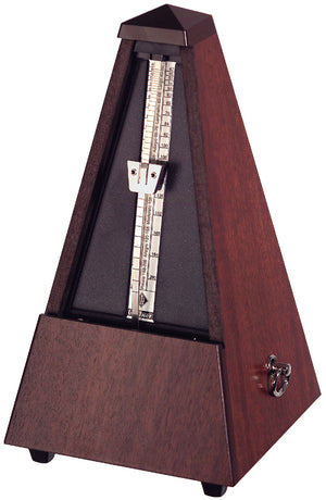 Wittner 804K Pendulum Pyramid Metronome without Bell - Walnut Grain Finish