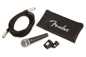 Fender P-52S Dynamic Vocal Microphone Kit with Bag, Cable & Clip