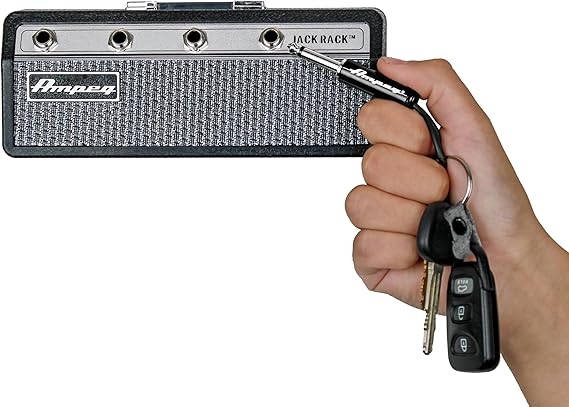 Pluginz X Ampeg Jack Rack Keychain Holder, Home/Office Musician Gift