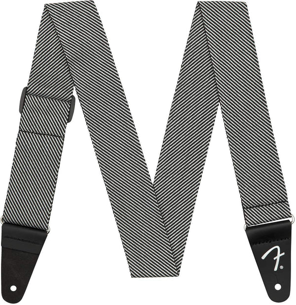Genuine Fender 2" Modern Tweed Guitar Strap - White & Black - 099-1446-406