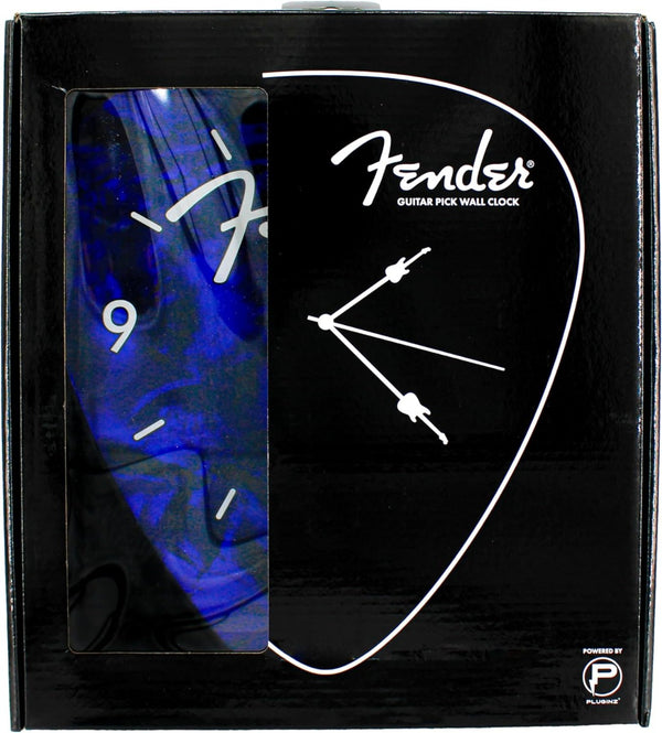 Fender Guitars Pick Wall Clock, Home/Office Musician Gift, Blue