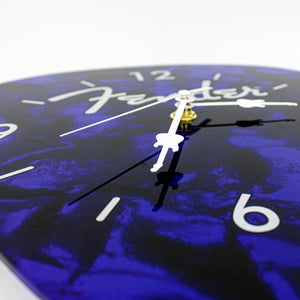 Fender Guitars Pick Wall Clock, Home/Office Musician Gift, Blue