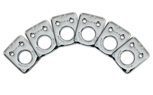 Graph Tech InvisoMatch Ratio Tuner Mounting Plates for Fender 2-Pin Hole - CHROME