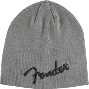 Genuine Fender Guitars Logo Beanie, Charcoal Heather Gray, One Size