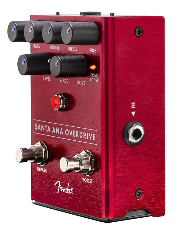 Genuine Fender Santa Ana OVERDRIVE Electric Guitar Effects Stomp-Box Pedal
