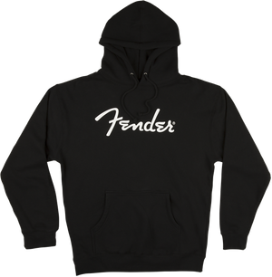 Genuine Fender Guitars Logo Hoodie/Sweatshirt, Black, S (SMALL)