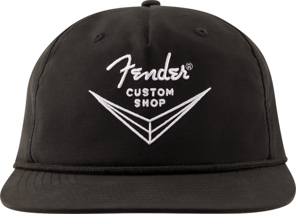 Genuine Fender Guitars Custom Shop Logo Hat, Black, One Size