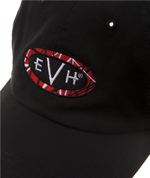 EVH Eddie Van Halen Logo Baseball Hat Cap, Black