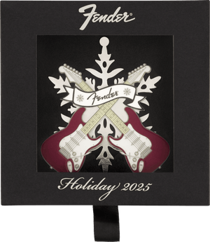 Genuine Fender Snowflake Limited Edition Metal Ornament, 2025