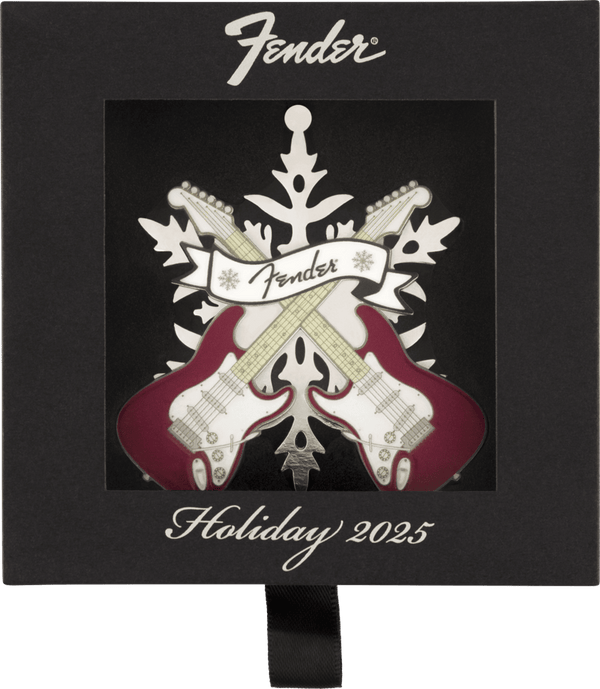 Genuine Fender Snowflake Limited Edition Metal Ornament, 2025