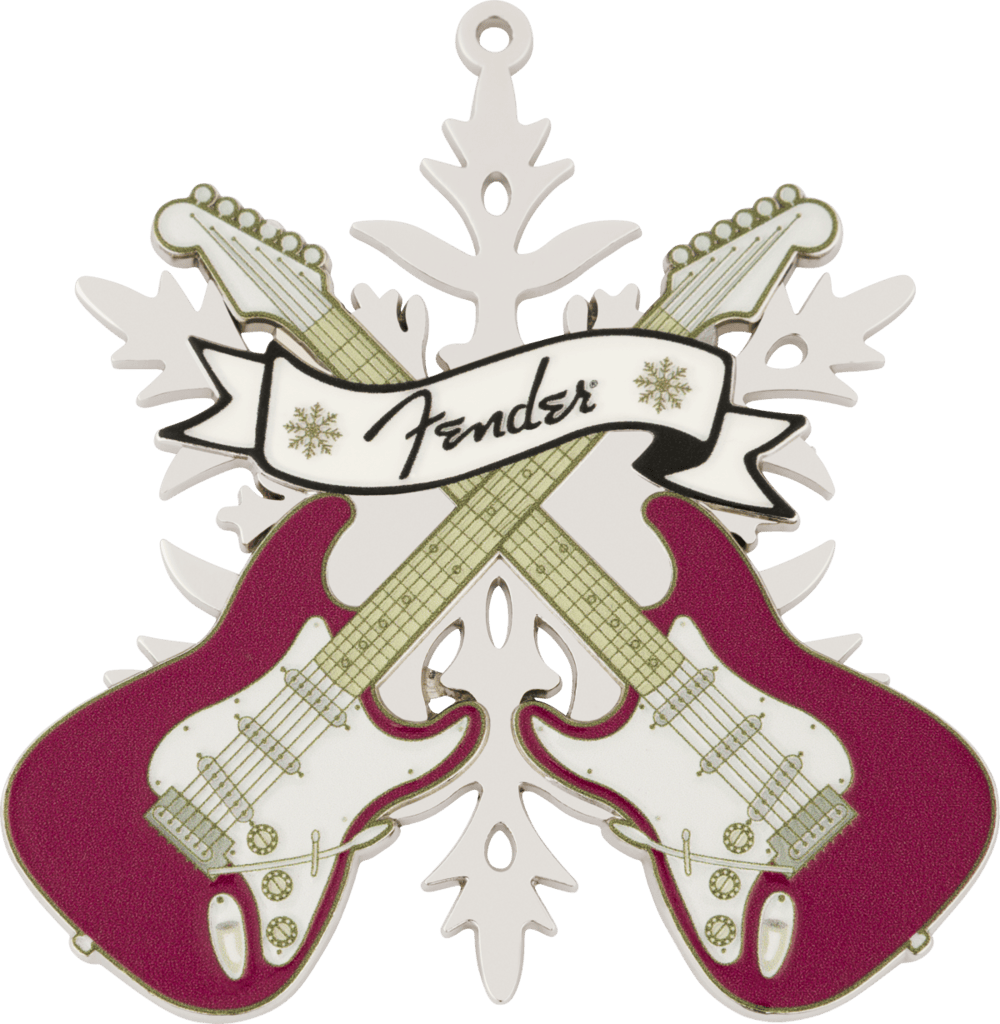 Genuine Fender Snowflake Limited Edition Metal Ornament, 2025