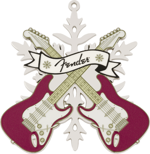 Genuine Fender Snowflake Limited Edition Metal Ornament, 2025