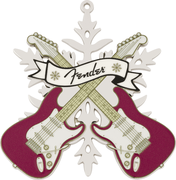 Genuine Fender Snowflake Limited Edition Metal Ornament, 2025