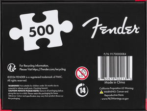Genuine Fender 500-Piece Stratocaster/Strat Jigsaw Puzzle Gift