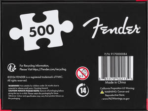 Genuine Fender 500-Piece Stratocaster/Strat Jigsaw Puzzle Guitar Player Gift
