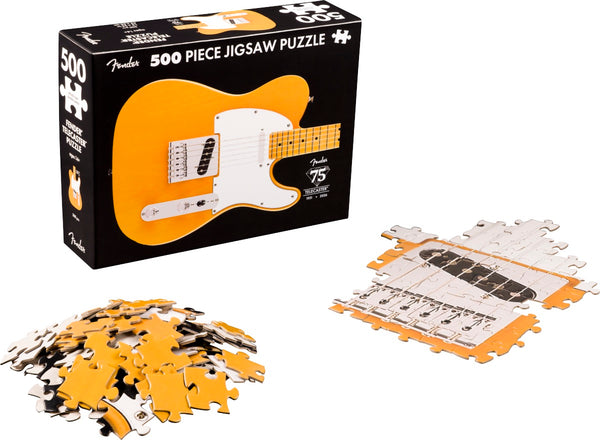 Fender 75th Anniversary Telecaster/Tele 500-Piece Guitar Puzzle, Collector's Gift