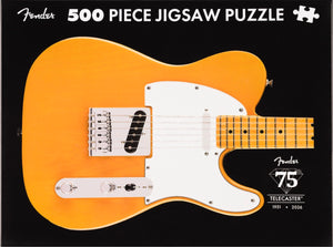 Fender 75th Anniversary Telecaster/Tele 500-Piece Guitar Puzzle, Collector's Gift
