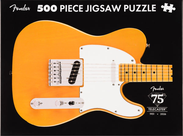 Fender 75th Anniversary Telecaster/Tele 500-Piece Guitar Puzzle, Collector's Gift