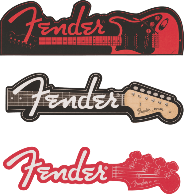 Genuine Fender Guitars Bookmarks Gift, Set of 3, 917-0000-086