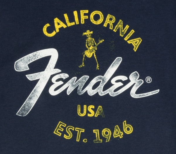 Fender Baja Blue T-Shirt, Blue, XL (EXTRA LARGE) 919-0117-606