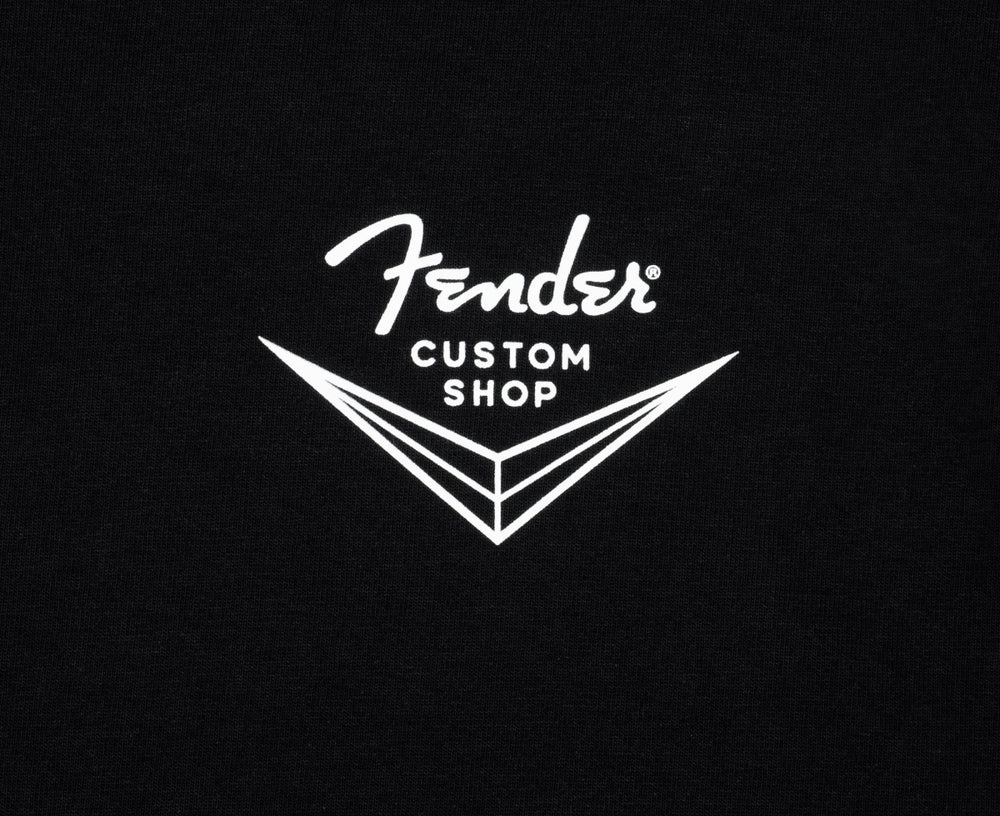 Fender Guitars Custom Shop T-Shirt Tee, Black, XL, EXTRA LARGE