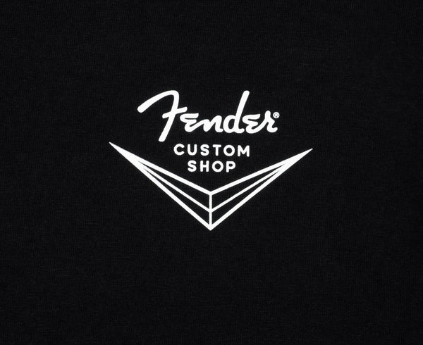 Fender Guitars Custom Shop T-Shirt Tee, Black, XL, EXTRA LARGE