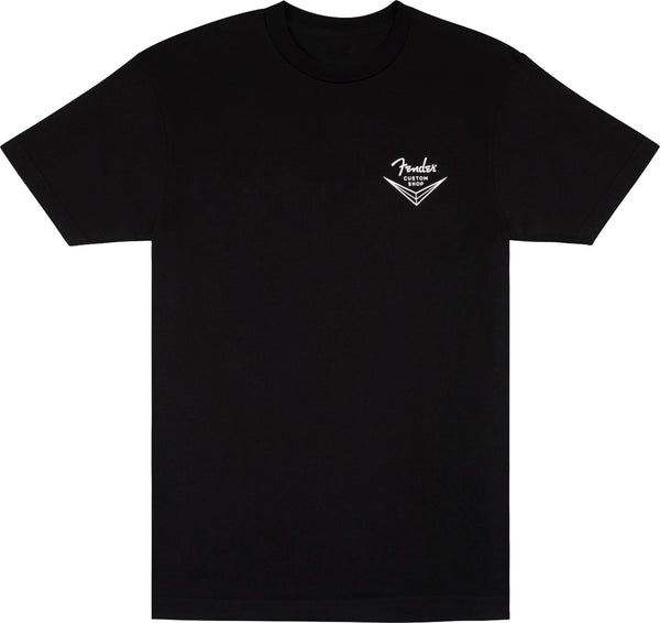Fender Guitars Custom Shop T-Shirt Tee, Black, L, LARGE