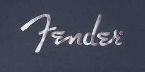 Fender Guitars Galaxy Logo Tee/T-Shirt, Indigo Smoke Blue, S, SMALL
