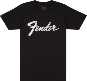 Fender Guitars Logo Date Back Tee, Black, S, Small