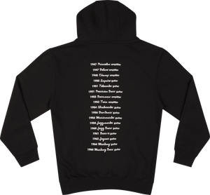 Genuine Fender Logo Date Back Hoodie, Black, XXL, XX-Large