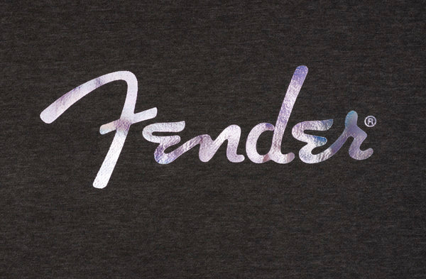 Fender Guitars Galaxy Logo Crewneck Sweatshirt, Charcoal Gray Heather, M, Medium