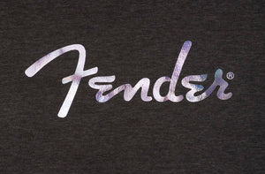 Fender Guitars Galaxy Logo Crewneck Sweatshirt, Charcoal Gray Heather, L, Large