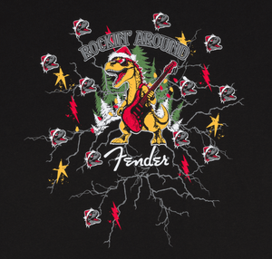 Genuine Fender 2025 Ugly Christmas Tee, Black, XL, XLarge