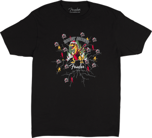 Genuine Fender 2025 Ugly Christmas Tee, Black, XL, XLarge