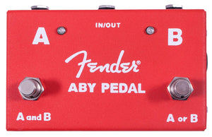 Fender Guitar Amplifier Amp Switcher Footswitch ABY Stomp Box Pedal, Red