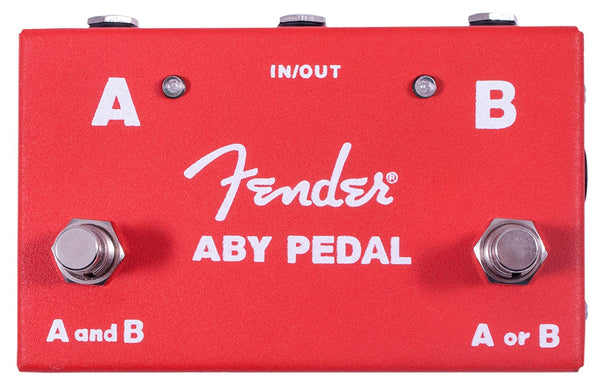 Fender Guitar Amplifier Amp Switcher Footswitch ABY Stomp Box Pedal, Red