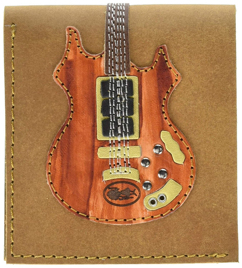 AXE HEAVEN Genuine Leather Jerry Garcia Rosebud Electric Guitar Wallet Gift