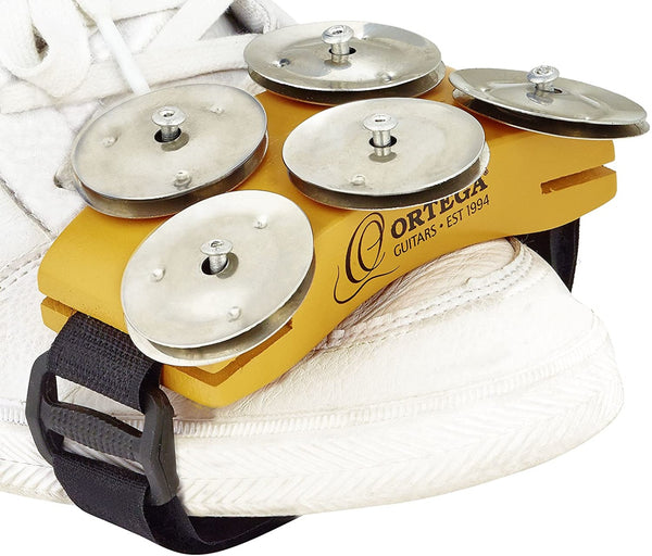 Ortega Guitars Singer/Songwriter Percussive Foot Tambourine, OSSFT