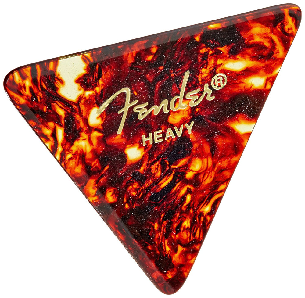 Fender 355 Triangle Shape Guitar Picks - SHELL, HEAVY - 12-Pack (1 Dozen)